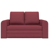 Canapé-Lit Rouge bordeaux 148 x 71 x 83 cm tissu