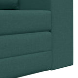 Canapé-Lit Vert foncé 148 x 71 x 83 cm tissu