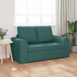 Canapé-Lit Vert foncé 148 x 71 x 83 cm tissu