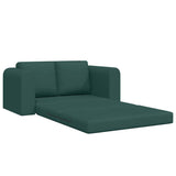 Canapé-Lit Vert foncé 148 x 71 x 83 cm tissu