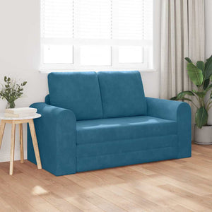 Canapé-Lit Bleu 148 x 71 x 83 cm Velours
