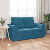 Canapé-Lit Bleu 148 x 71 x 83 cm Velours
