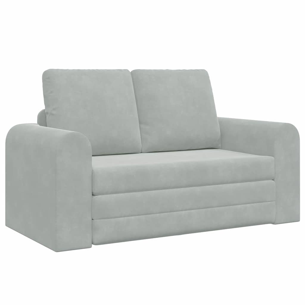 Canapé-Lit Gris clair 148 x 71 x 83 cm Velours