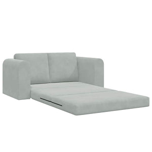 Canapé-Lit Gris clair 148 x 71 x 83 cm Velours