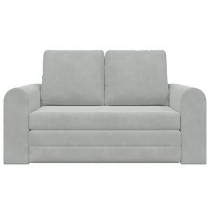 Canapé-Lit Gris clair 148 x 71 x 83 cm Velours