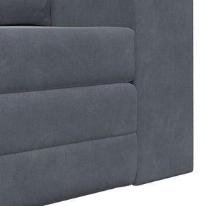 Canapé-Lit Gris foncé 148 x 71 x 83 cm Velours