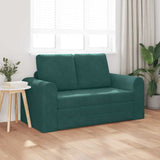 Canapé-Lit Vert foncé 148 x 71 x 83 cm Velours