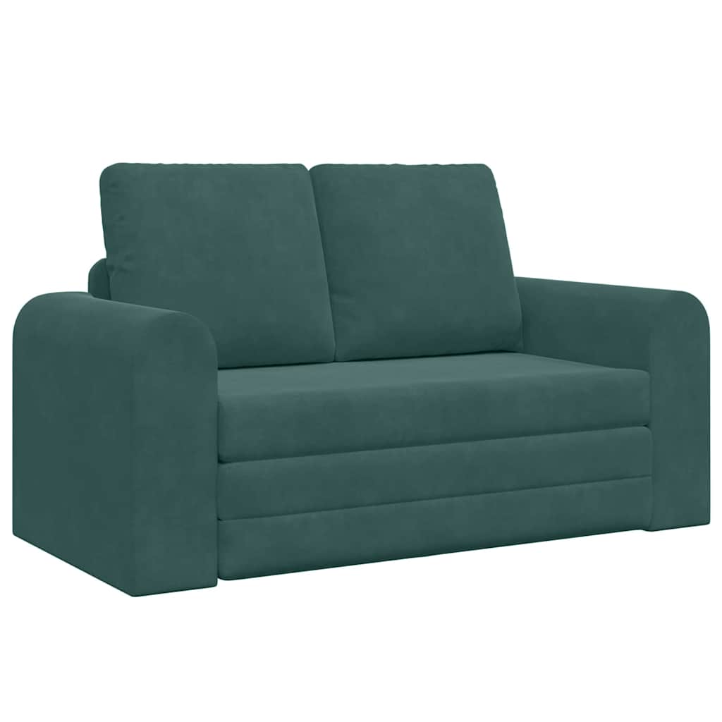 Canapé-Lit Vert foncé 148 x 71 x 83 cm Velours