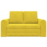 Canapé-Lit Jaune 148 x 71 x 83 cm Velours