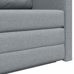 Canapé-Lit Gris clair 124 x 71 x 78 cm tissu