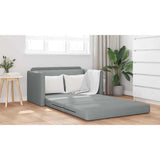Canapé-Lit Gris clair 124 x 71 x 78 cm tissu