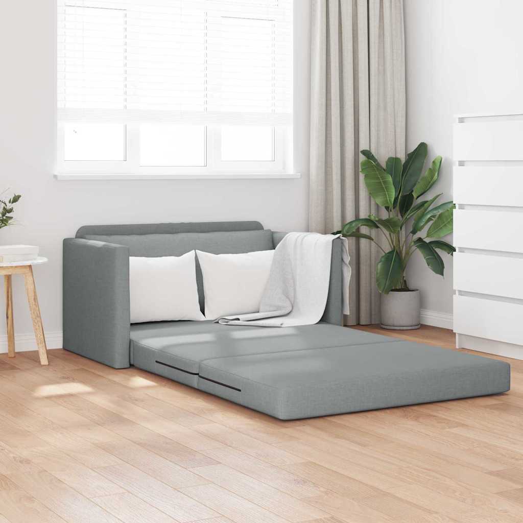 Canapé-Lit Gris clair 124 x 71 x 78 cm tissu