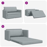 Canapé-Lit Gris clair 124 x 71 x 78 cm tissu