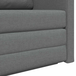 Canapé-Lit Gris foncé 124 x 71 x 78 cm tissu