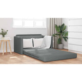 Canapé-Lit Gris foncé 124 x 71 x 78 cm tissu