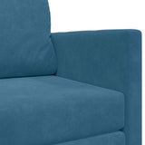 Canapé-Lit Bleu 124 x 204 x 61 cm Velours