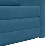 Canapé-Lit Bleu 124 x 204 x 61 cm Velours