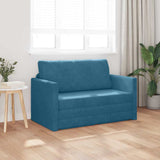 Canapé-Lit Bleu 124 x 204 x 61 cm Velours