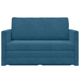 Canapé-Lit Bleu 124 x 204 x 61 cm Velours