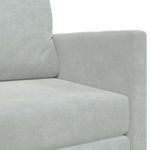 Canapé-Lit Gris clair 124 x 204 x 61 cm Velours