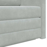 Canapé-Lit Gris clair 124 x 204 x 61 cm Velours