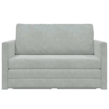 Canapé-Lit Gris clair 124 x 204 x 61 cm Velours