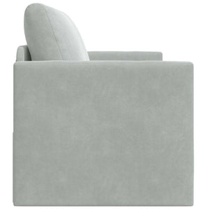 Canapé-Lit Gris clair 124 x 204 x 61 cm Velours