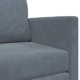 Canapé-Lit Gris foncé 124 x 204 x 61 cm Velours