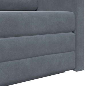 Canapé-Lit Gris foncé 124 x 204 x 61 cm Velours