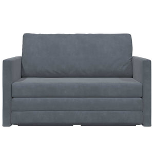 Canapé-Lit Gris foncé 124 x 204 x 61 cm Velours