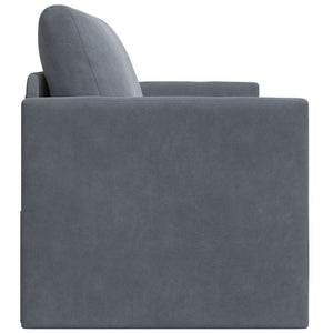 Canapé-Lit Gris foncé 124 x 204 x 61 cm Velours