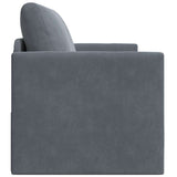 Canapé-Lit Gris foncé 124 x 204 x 61 cm Velours