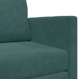 Canapé-Lit Vert foncé 124 x 204 x 61 cm Velours