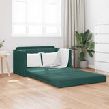 Canapé-Lit Vert foncé 124 x 204 x 61 cm Velours
