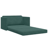 Canapé-Lit Vert foncé 124 x 204 x 61 cm Velours