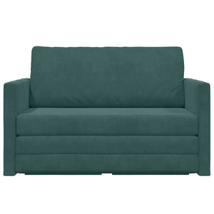 Canapé-Lit Vert foncé 124 x 204 x 61 cm Velours