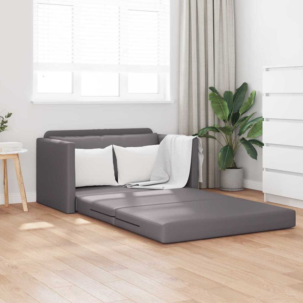 Canapé-Lit Gris 124 x 71 x 78 cm Cuir artificiel