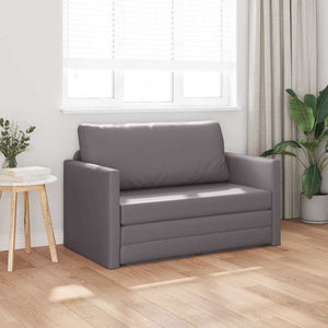 Canapé-Lit Gris 124 x 71 x 78 cm Cuir artificiel