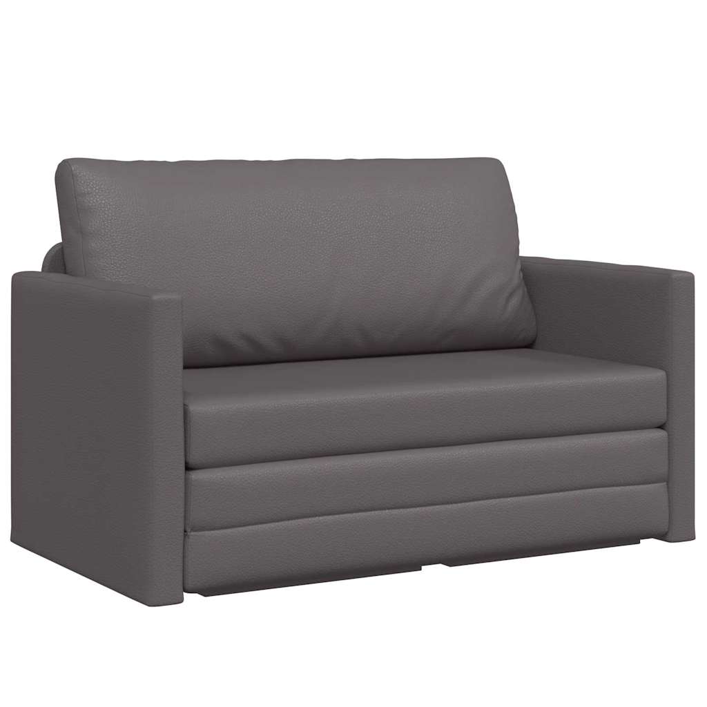 Canapé-Lit Gris 124 x 71 x 78 cm Cuir artificiel