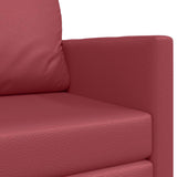 Canapé-Lit Rouge bordeaux 124 x 71 x 78 cm Cuir artificiel