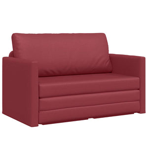Canapé-Lit Rouge bordeaux 124 x 71 x 78 cm Cuir artificiel