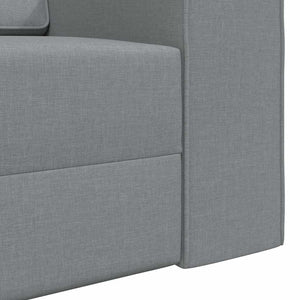 Canapé-lit au sol Gris clair 245 x 78 x 77 cm tissu