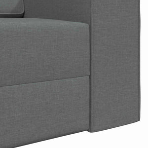 Canapé-lit au sol Gris foncé 245 x 78 x 77 cm tissu