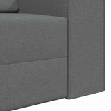 Canapé-lit au sol Gris foncé 245 x 78 x 77 cm tissu