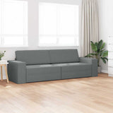 Canapé-lit au sol Gris foncé 245 x 78 x 77 cm tissu