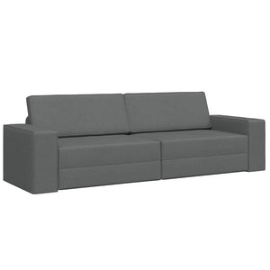 Canapé-lit au sol Gris foncé 245 x 78 x 77 cm tissu
