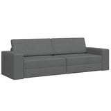 Canapé-lit au sol Gris foncé 245 x 78 x 77 cm tissu
