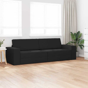 Canapé-lit au sol Noir 245 x 78 x 77 cm tissu