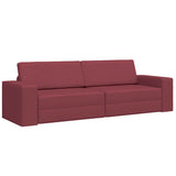 Canapé-lit au sol Rouge bordeaux 245 x 78 x 77 cm tissu
