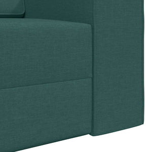 Canapé-lit au sol Vert foncé 245 x 78 x 77 cm tissu